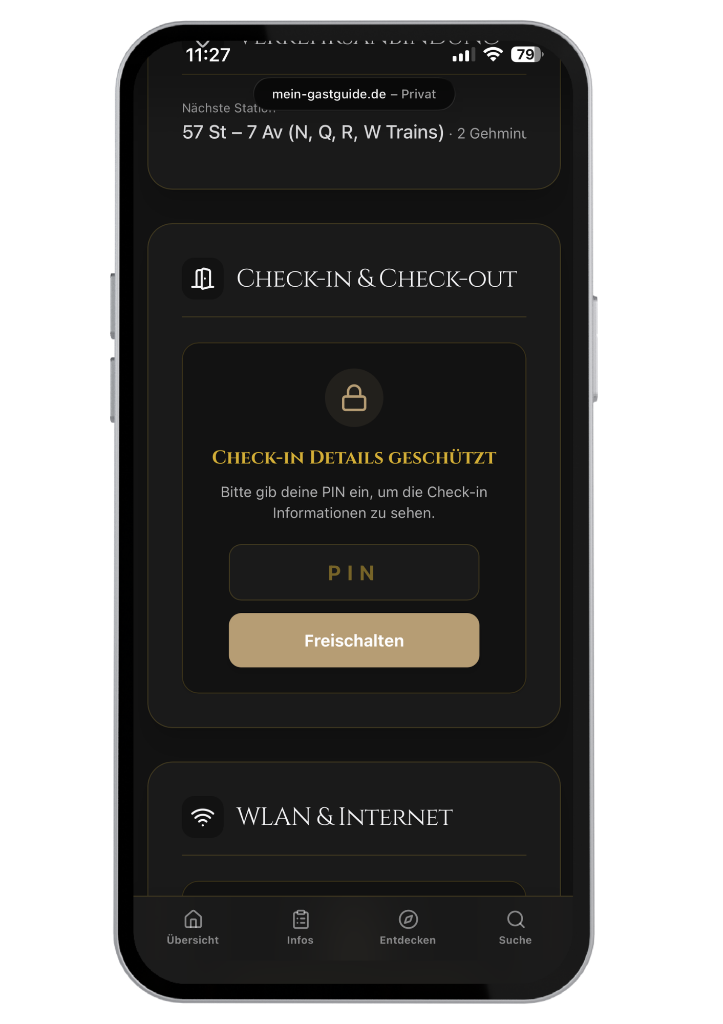 Automatischer Check-in mit digitalem Türcode für Airbnb Gastgeber